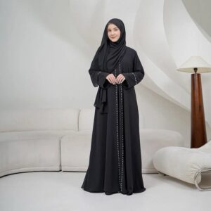 Abaya Hitam Turkey Premium Busui Friendly Alkamil Muslim