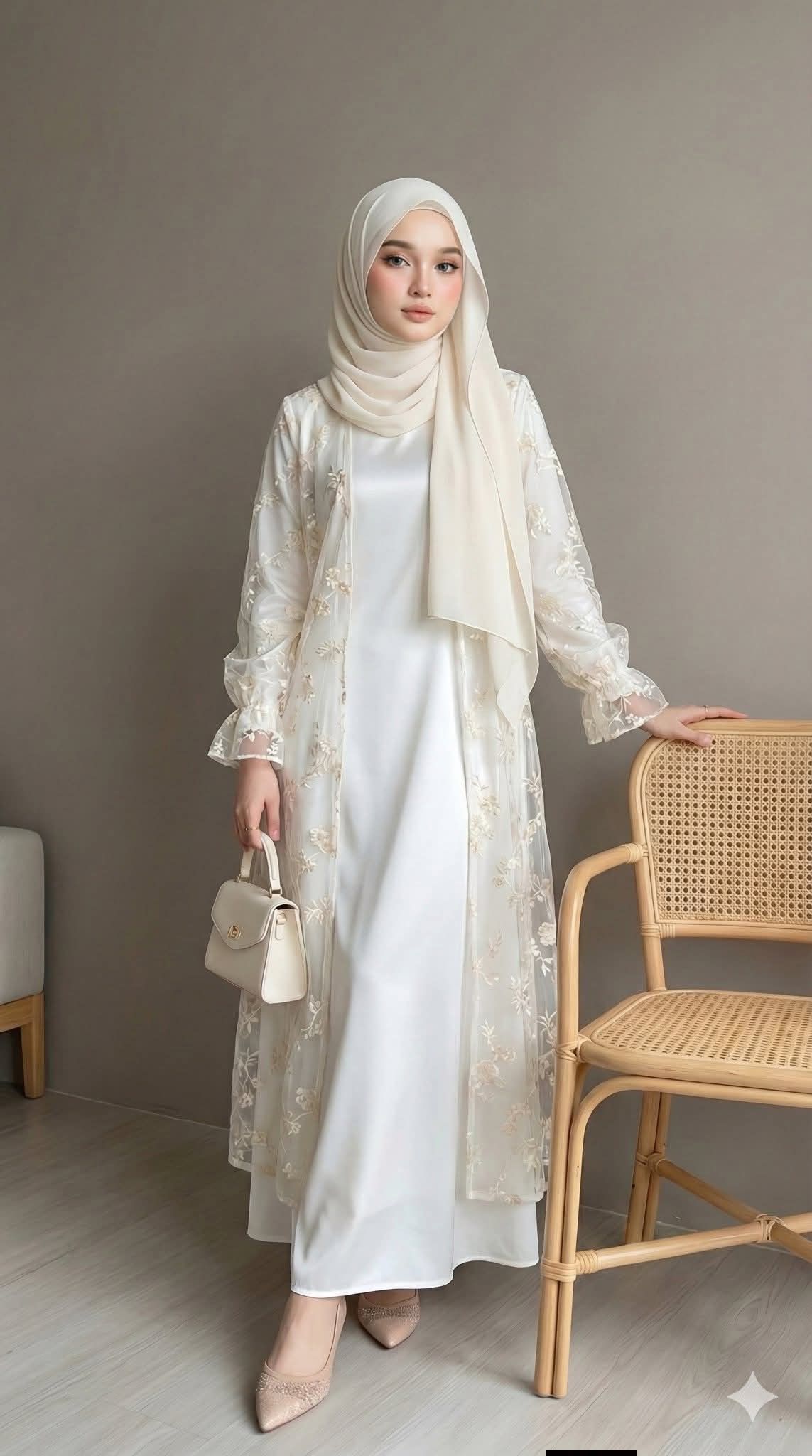 Dress Muslim Wanita Kondangan Elegan Mewah alkamil muslim